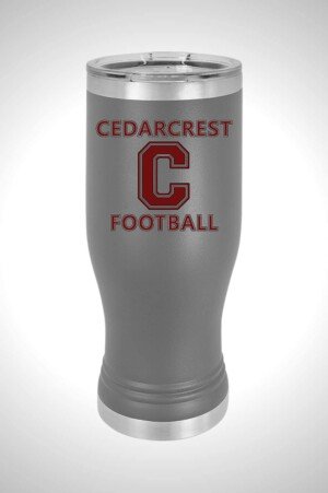 Cedarcrest Football 20 oz. Pilsner Tumbler with Standard Lid