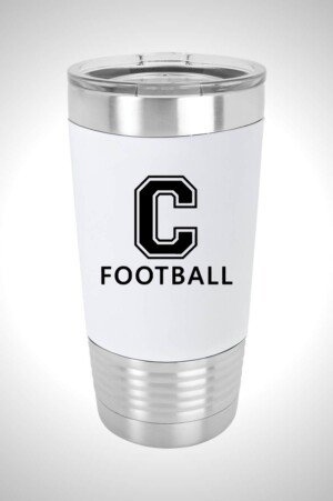 Cedarcrest Football 20 oz. Silicone Tumbler with Standard Lid