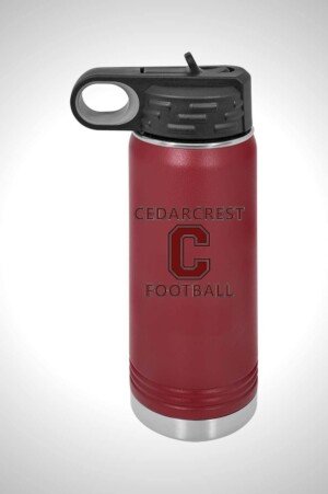 Cedarcrest Football 20 oz. Water Bottle