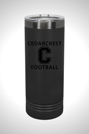 Cedarcrest Football 22 oz. Skinny Tumbler