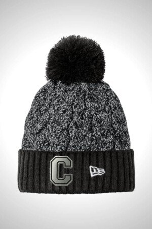 Cedarcrest Football New Era Marled Knit Pom Beanie