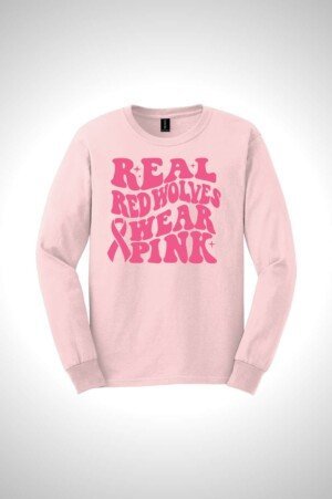 Cedarcrest Gildan Ultra Cotton 100% US Cotton Long Sleeve T-Shirt Cancer Night Pink