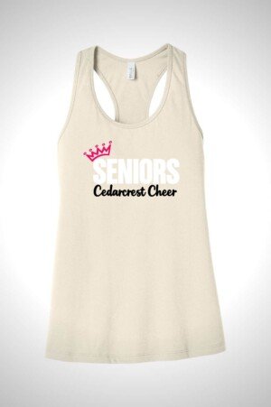 Cedarcrest Cheer BELLA+CANVAS Women’s Jersey Racerback Tank