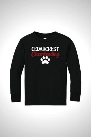 Cedarcrest Cheer BELLA+CANVAS Toddler Jersey Long Sleeve Tee