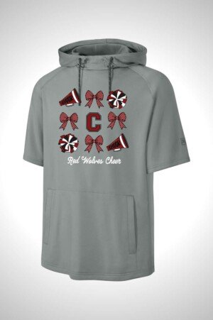 Cedarcrest Cheer Richardson Charge Performance Fleece Short Sleeve Hoodie