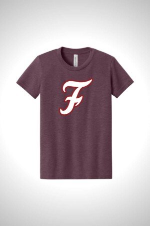 Flame Fastpitch BELLA+CANVAS Youth Heather CVC Tee